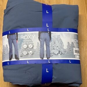 Roxy size Large L NWT snowboard ski Women's Blue Snow Pants NEW
